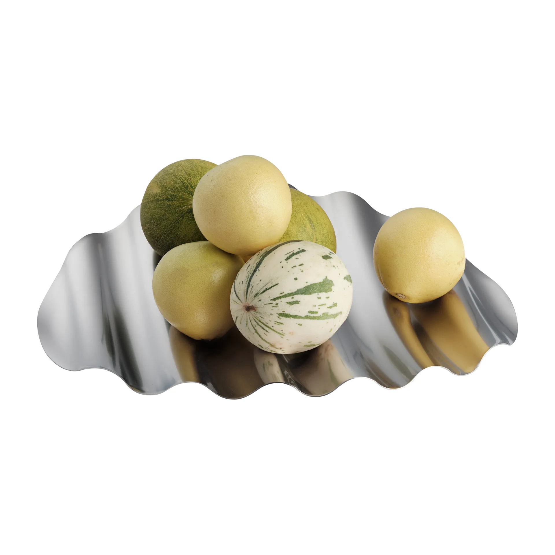 Wave Tablett Ø50cm, Edelstahl Muuto