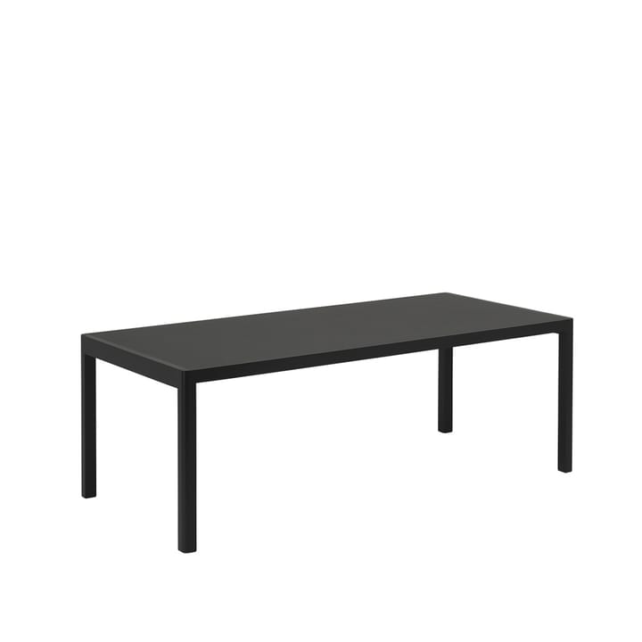 Workshop Esstisch - Black linoleum-Black 200 x 92cm - Muuto