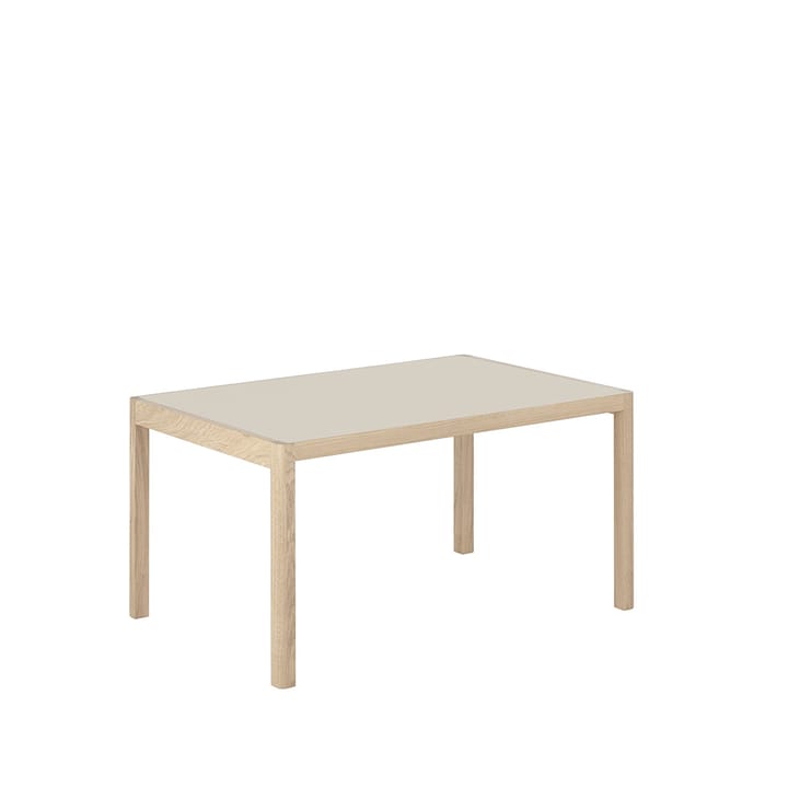 Workshop Esstisch - Grey linoleum-Oak 140 x 92cm - Muuto