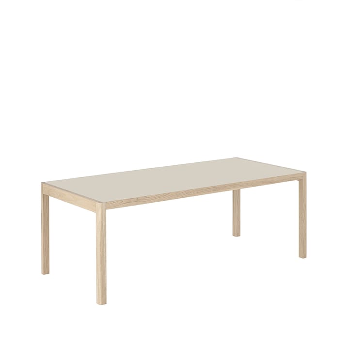 Workshop Esstisch - Grey linoleum-Oak 200 x 92cm - Muuto