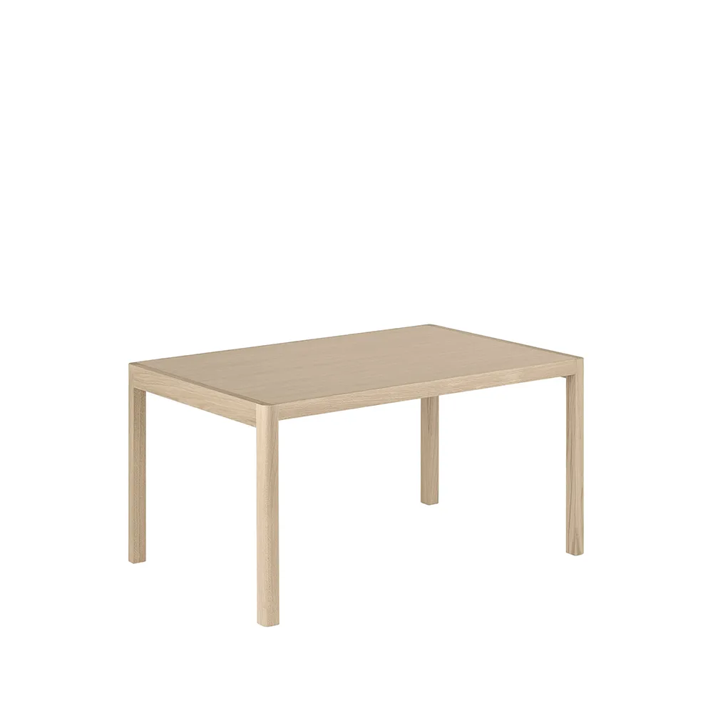 Workshop Esstisch, Oak veneer-Oak 140 x 92cm Muuto