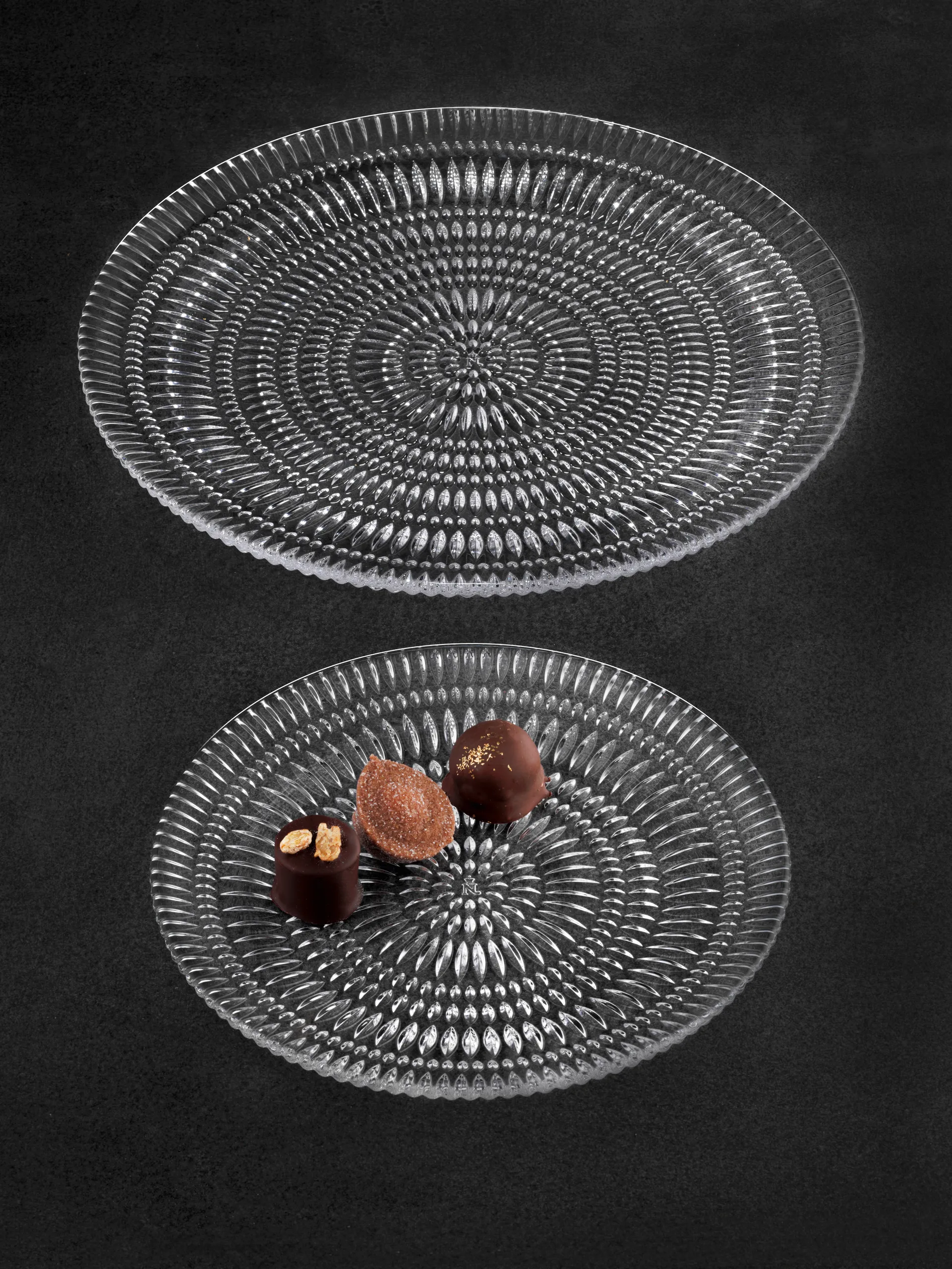 Ethno Teller, 2er Pack, Kristallgläser, Ø23 cm Nachtmann