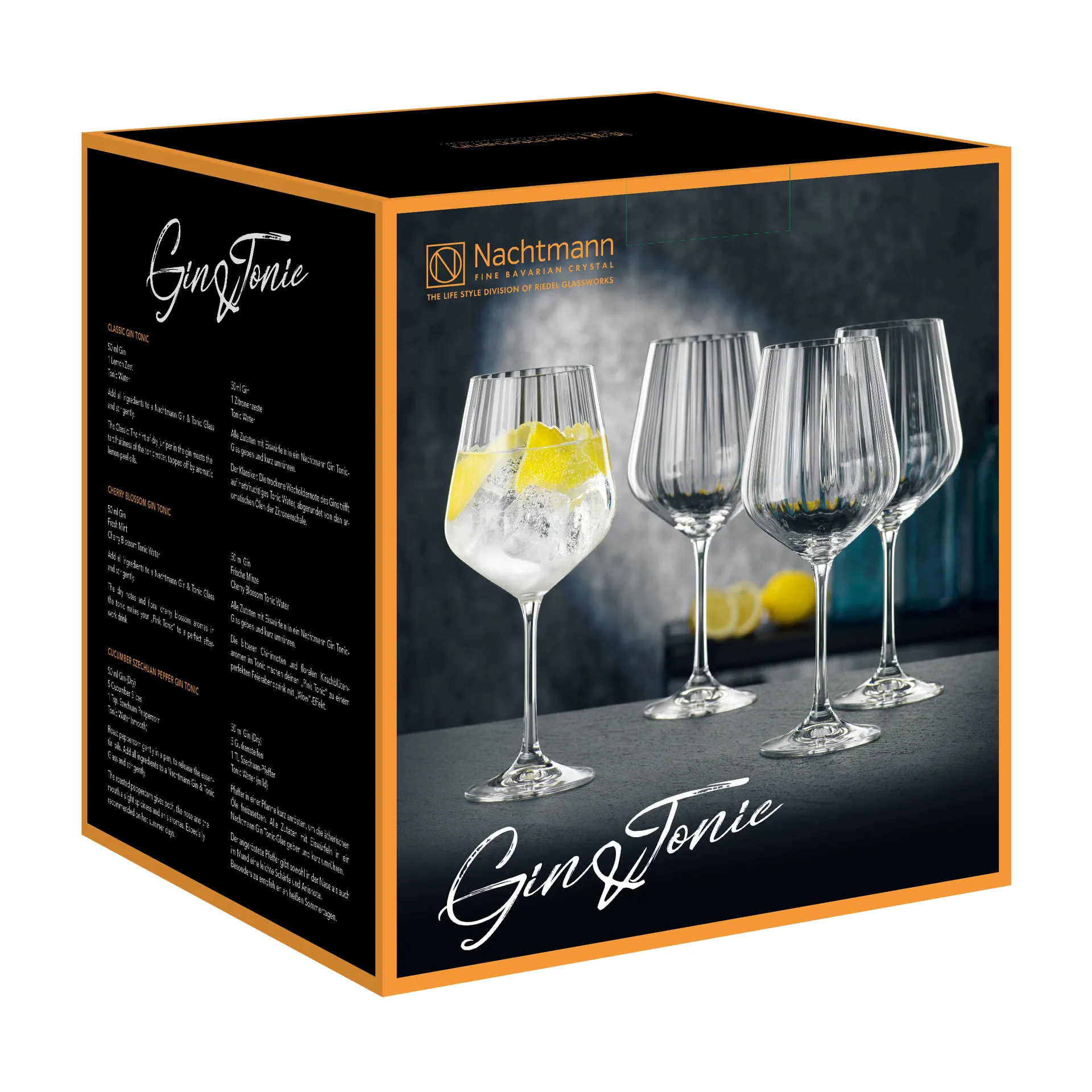 Nachtmann Gin & Tonic Glas 64 cl 4er Pack, Klar Nachtmann