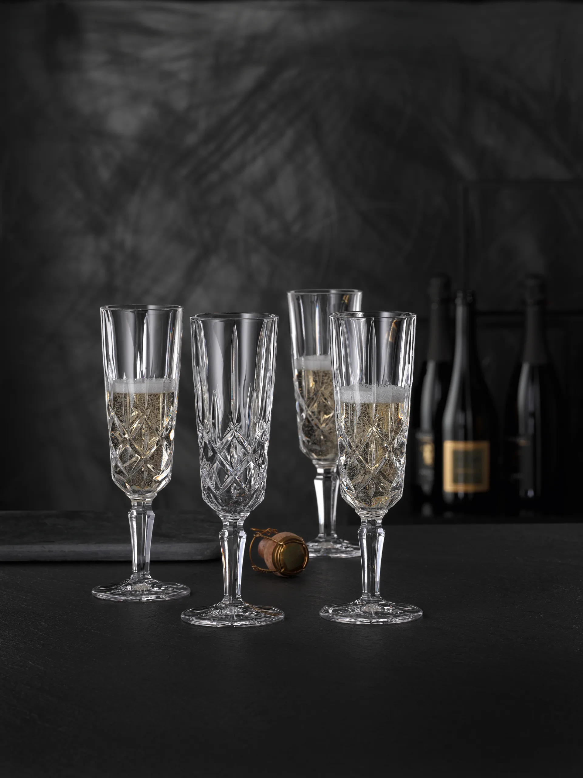 Noblesse Champagnerglas 15,5cl 4er Pack, Klar Nachtmann