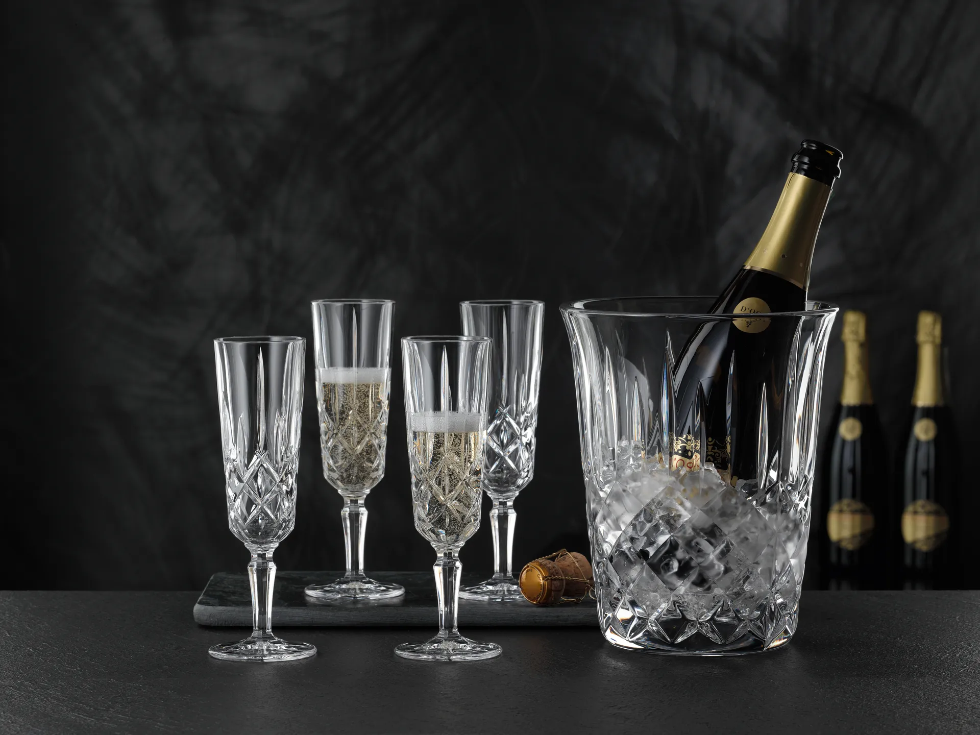 Noblesse Champagnerglas 15,5cl 4er Pack, Klar Nachtmann
