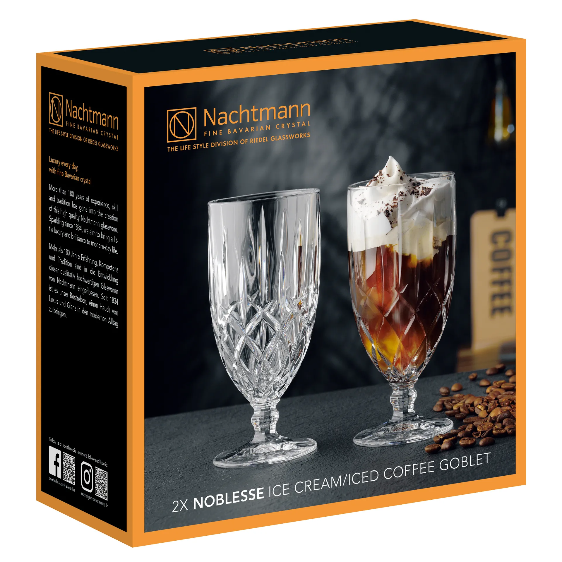 Noblesse Dessertglas 2er Pack, Klar Nachtmann