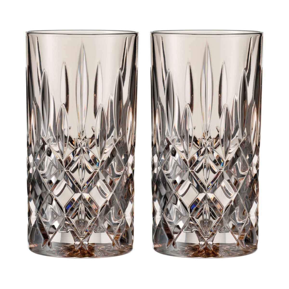 Nachtmann Noblesse Longdrinkglas 39,5 cl 2er-Pack Taupe