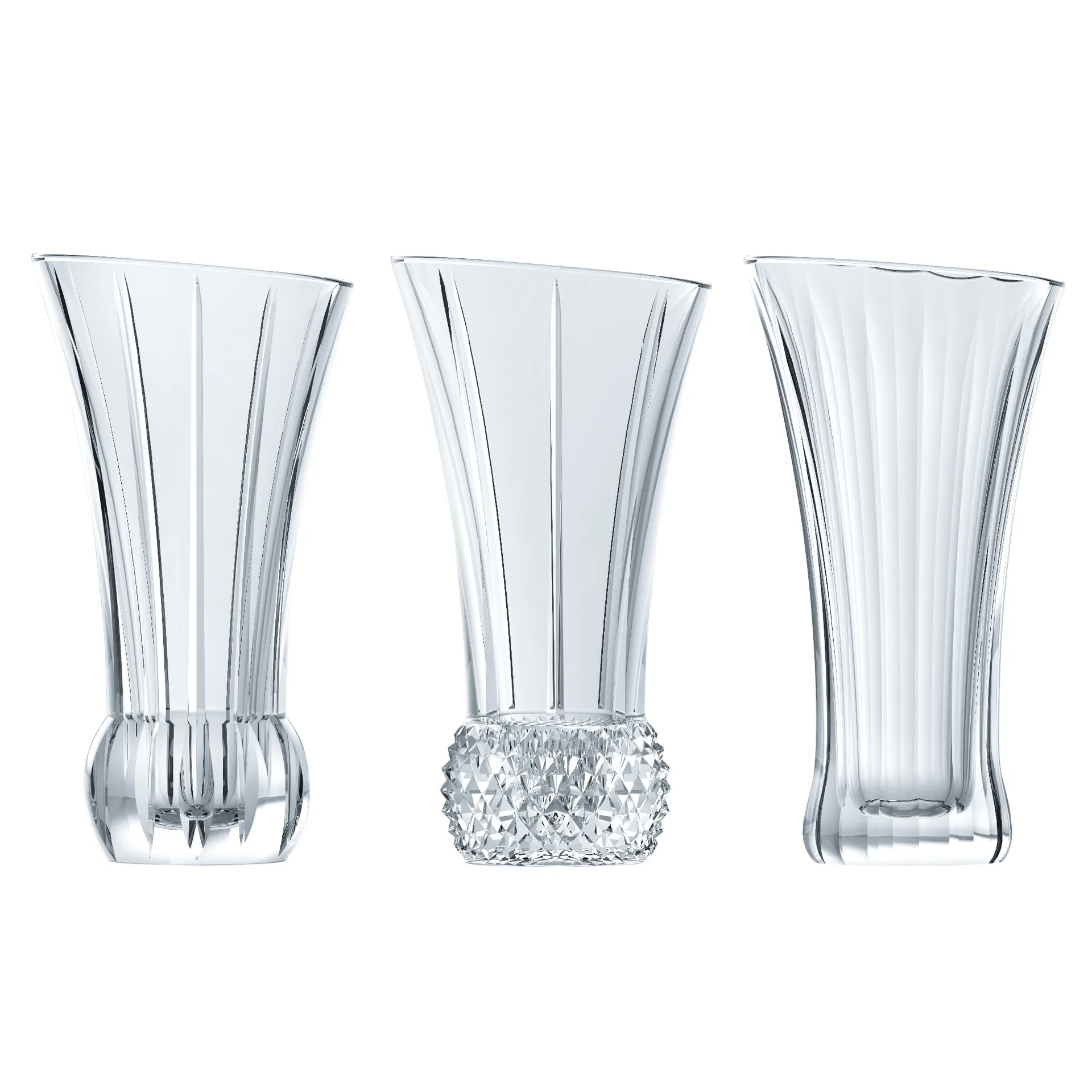 Spring Vase 3er Pack, Klar Nachtmann