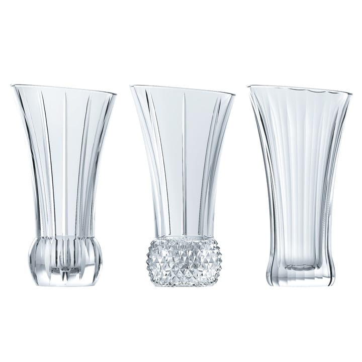 Spring Vase 3er Pack - Klar - Nachtmann