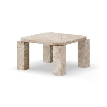 Atlas Beistelltisch 60 x 60cm - Unfilled Travertine - New Works