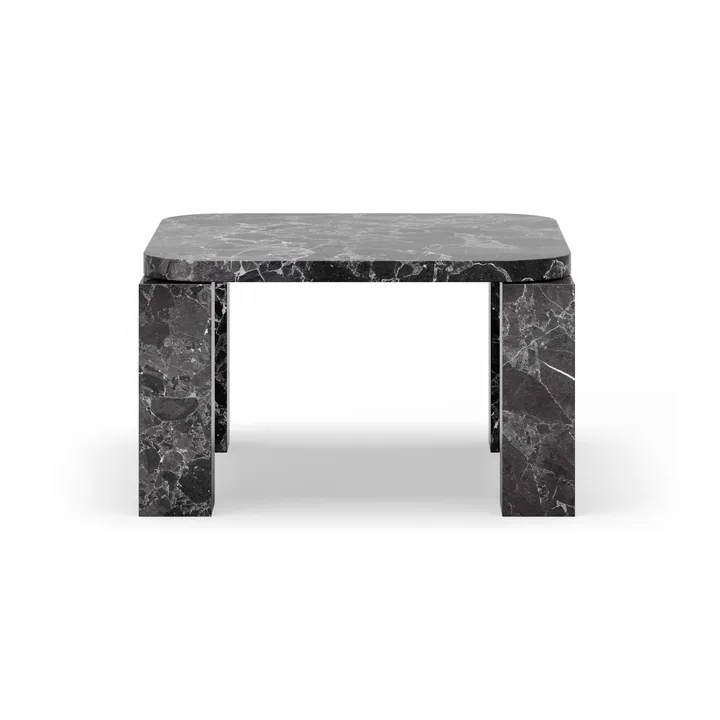Atlas Couchtisch 60 x 60cm - Costa black marble - New Works