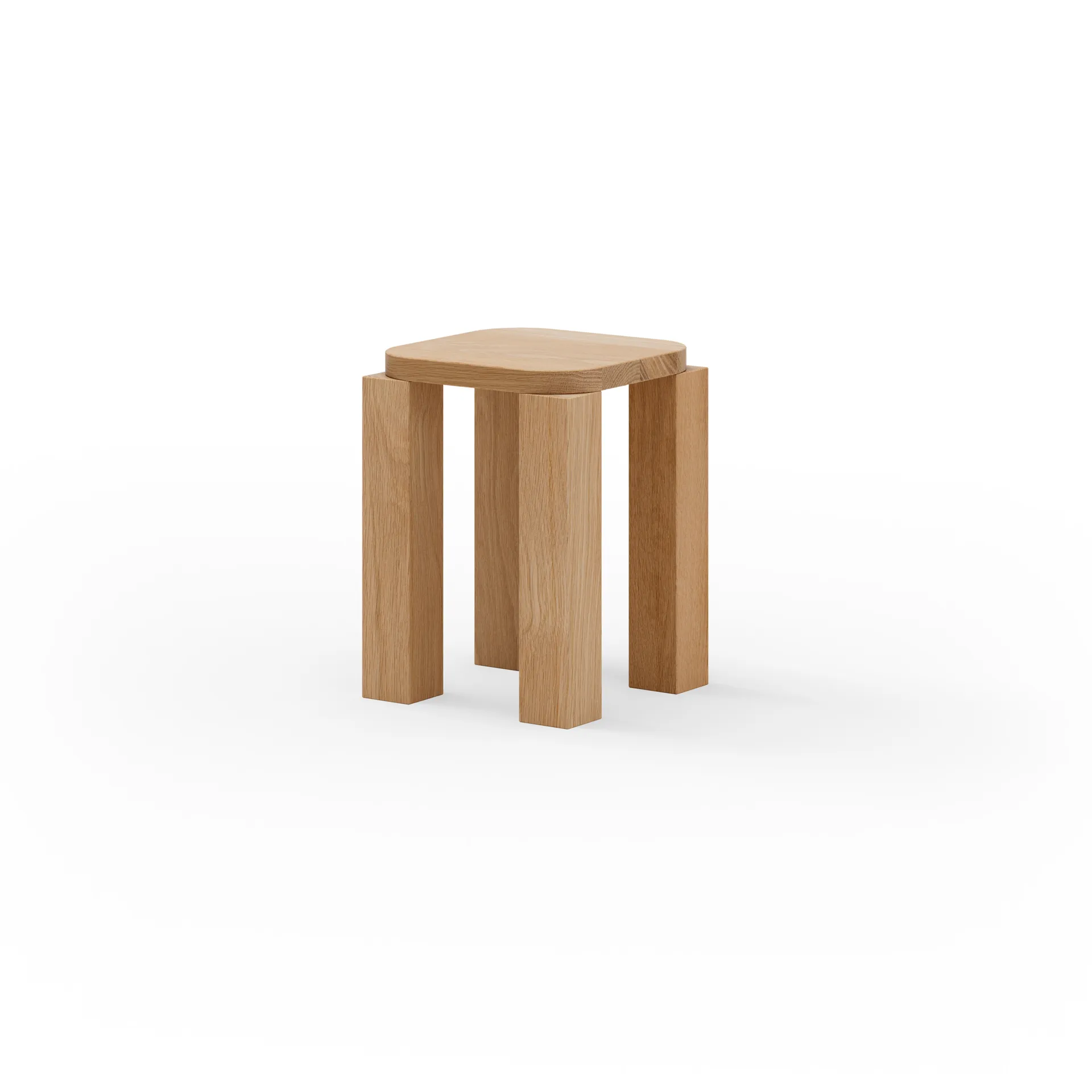 Atlas Hocker, Natural Oak New Works