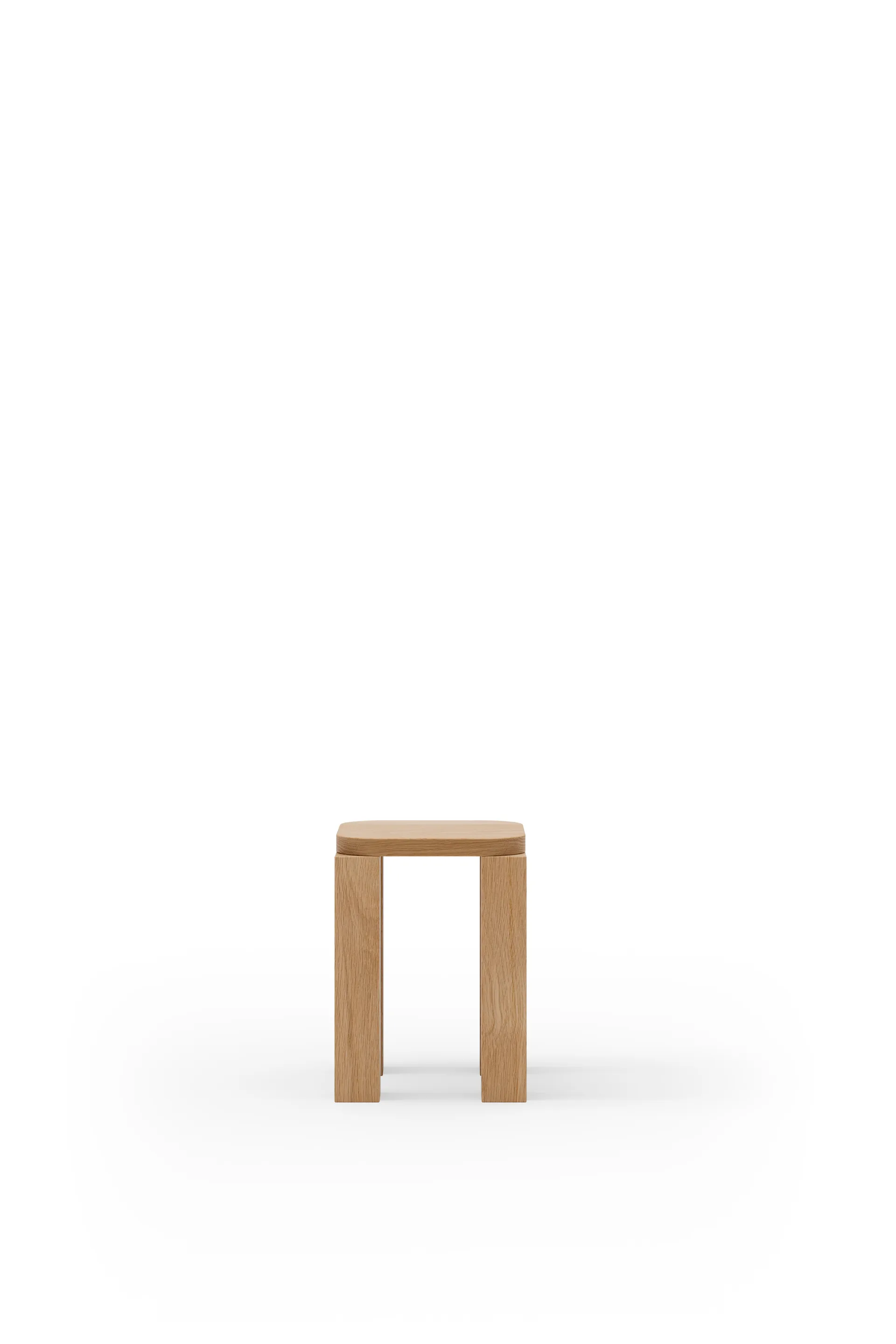 Atlas Hocker, Natural Oak New Works