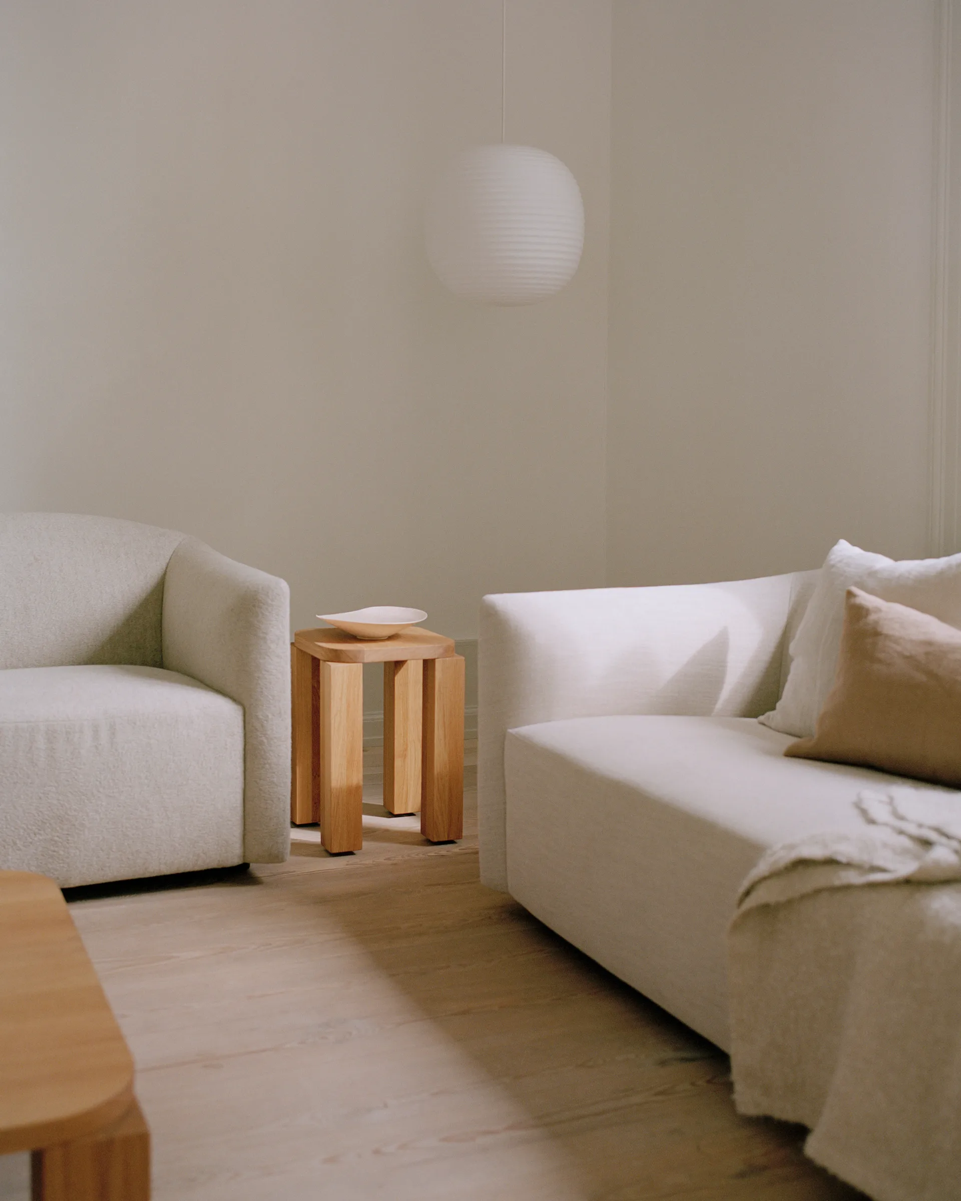 Atlas Hocker, Natural Oak New Works