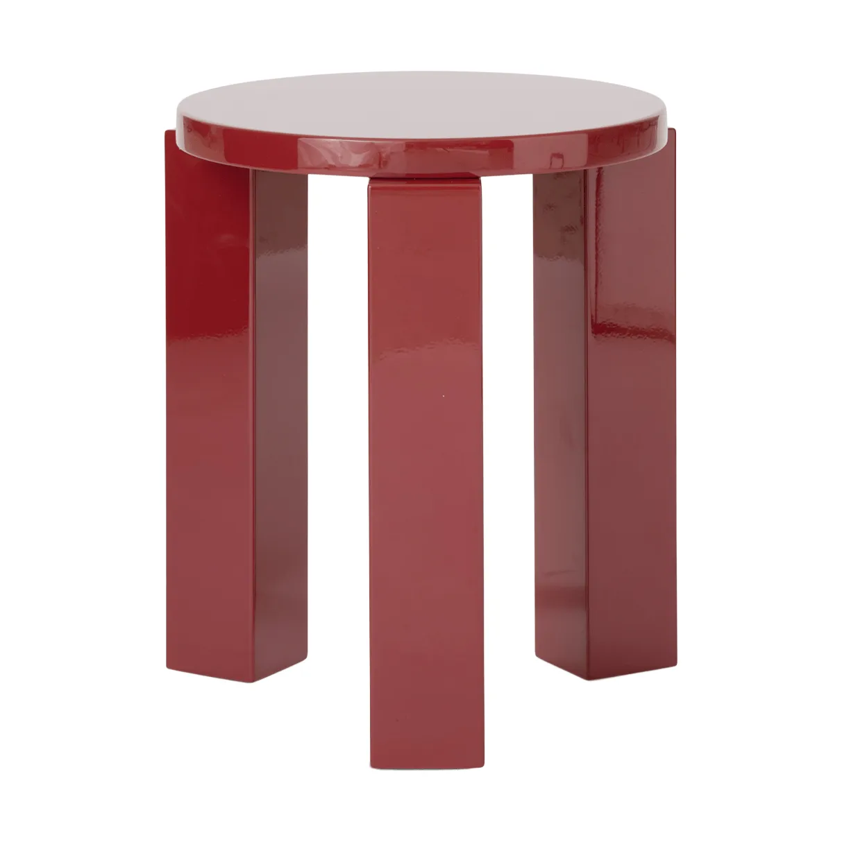 Atlas runder Hocker, Burgundy, Ø36x44 cm New Works