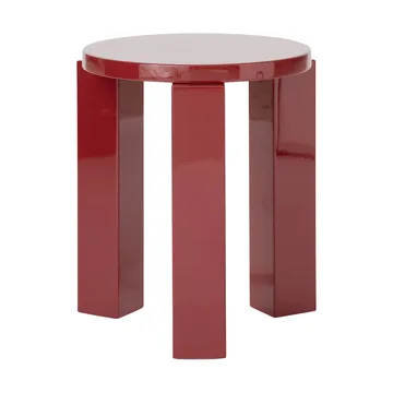 Atlas runder Hocker - Burgundy, Ø36x44 cm - New Works