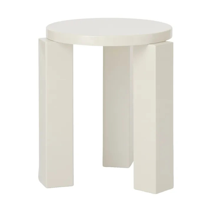 Atlas runder Hocker - Creme, Ø36x44 cm - New Works