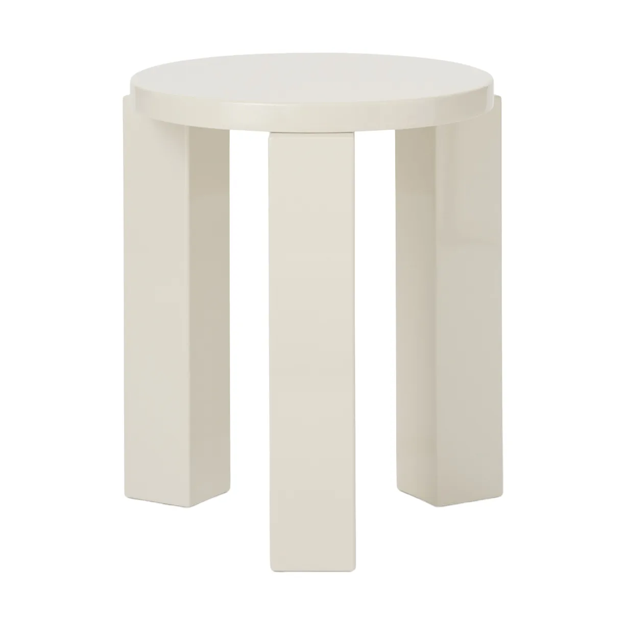 Atlas runder Hocker, Creme, Ø36x44 cm New Works