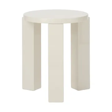 Atlas runder Hocker - Creme, Ø36x44 cm - New Works