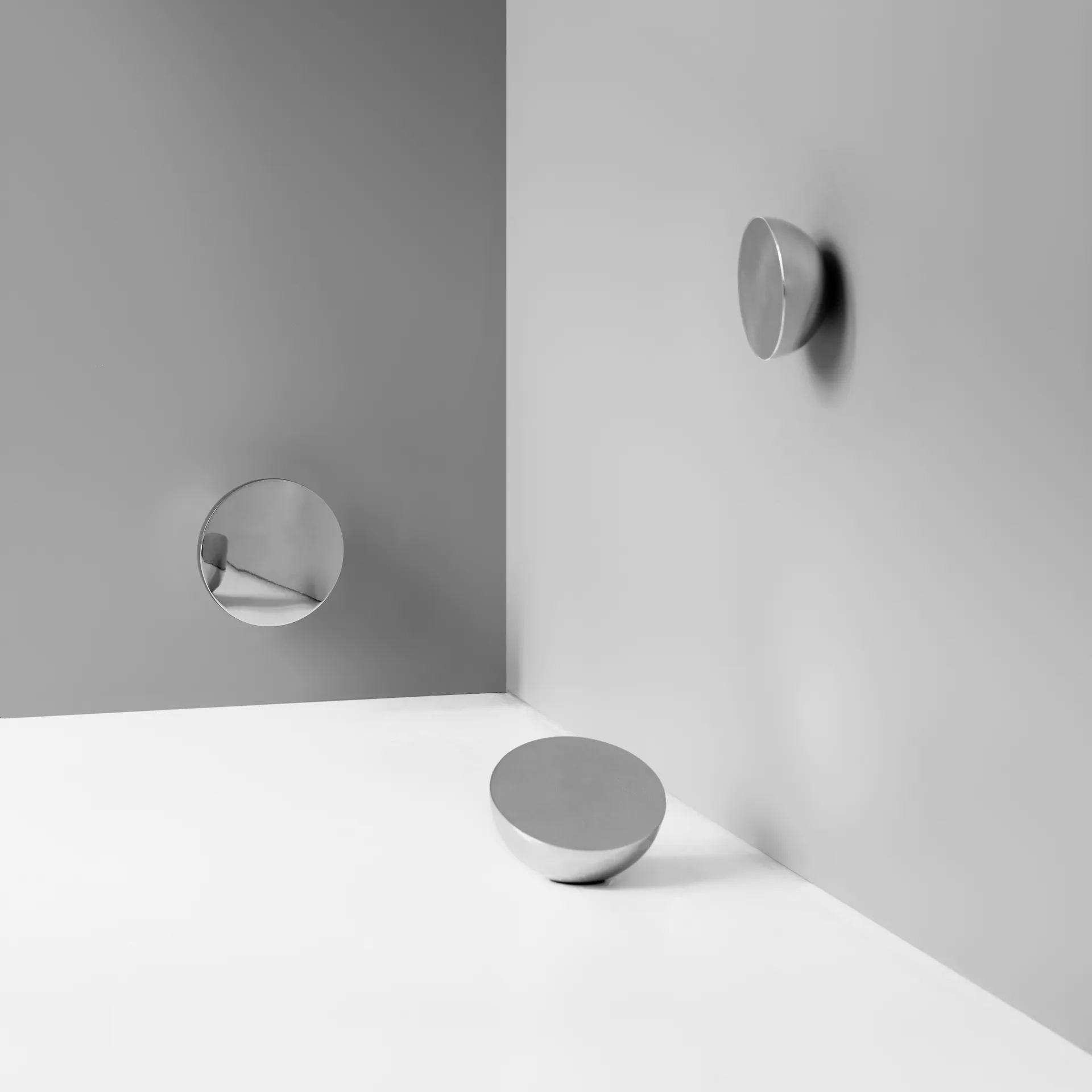 Aura Tischspiegel, Edelstahl New Works