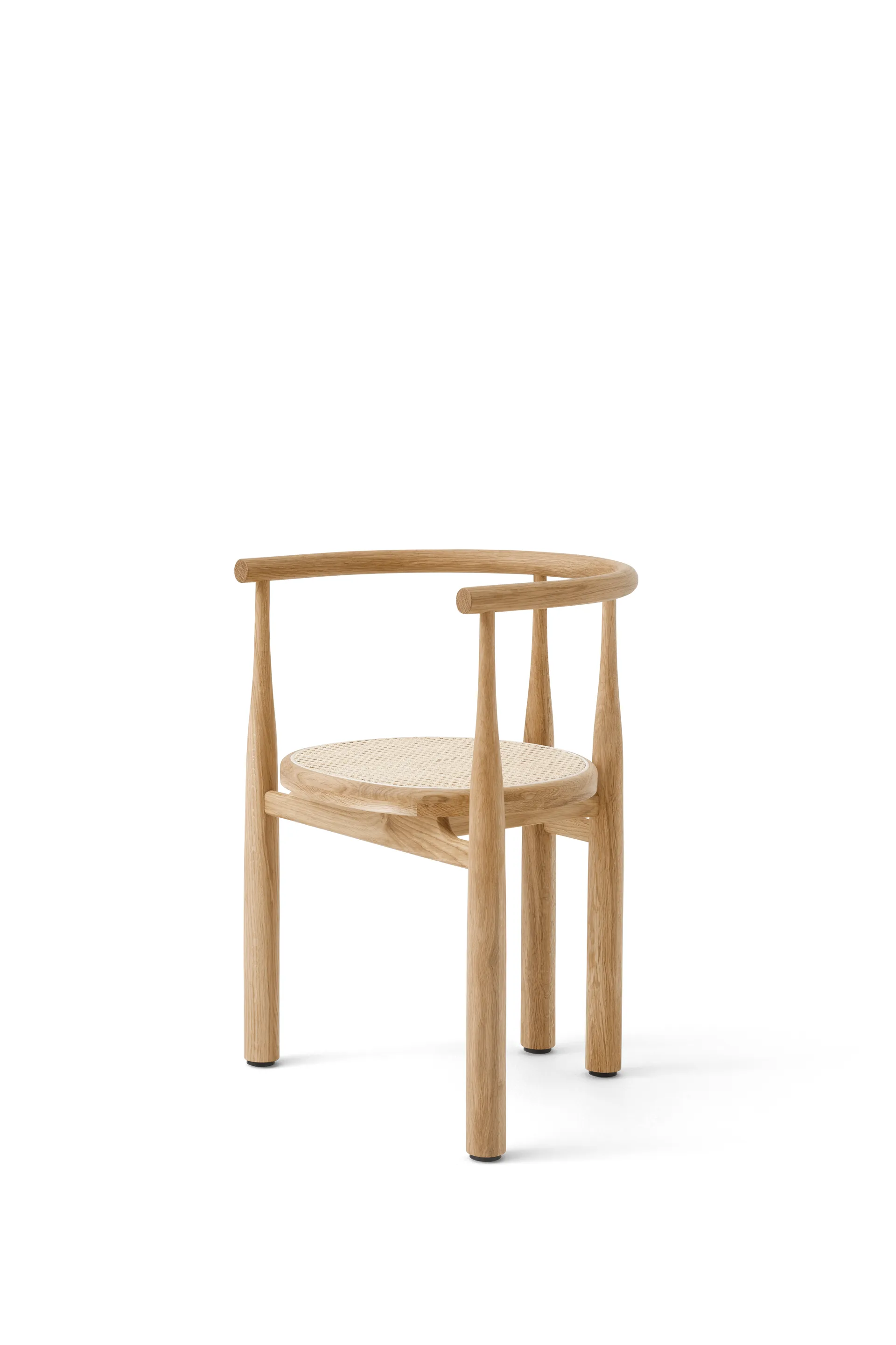 Bukowski Armlehnstuhl, Eiche geölt-Rattan New Works