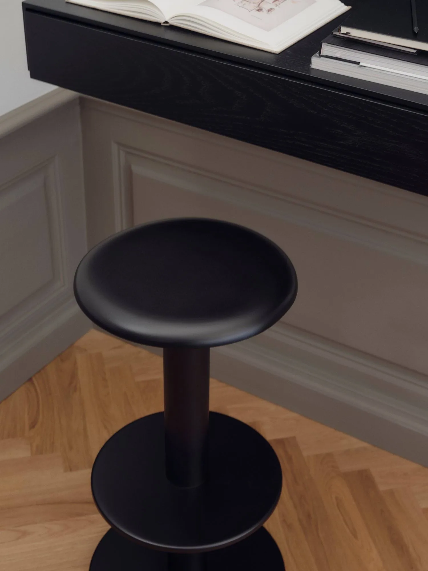 Coupe Barhocker, Black, 76 cm New Works