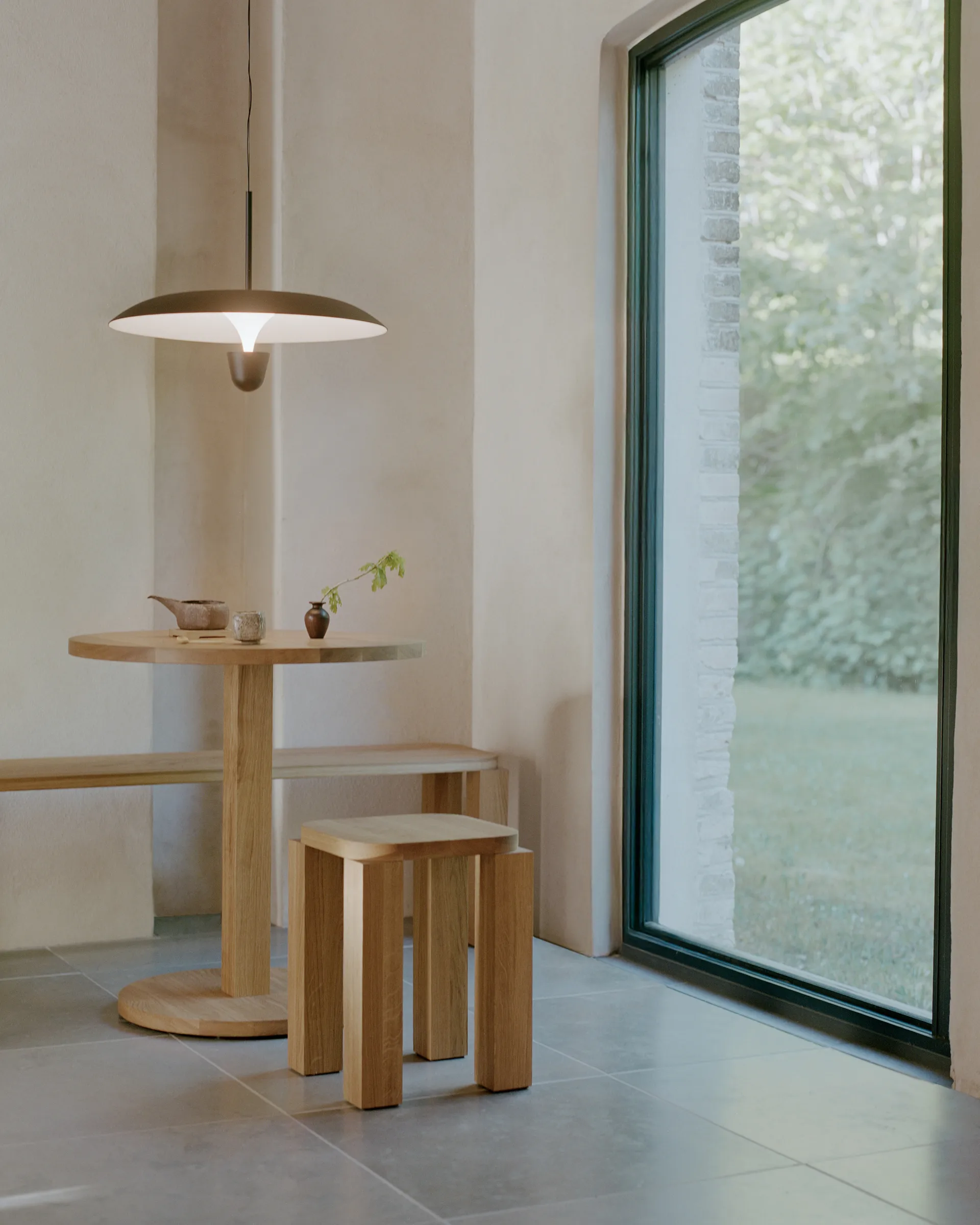 Kantarell Pendelleuchte Ø55 cm, Schwarz New Works