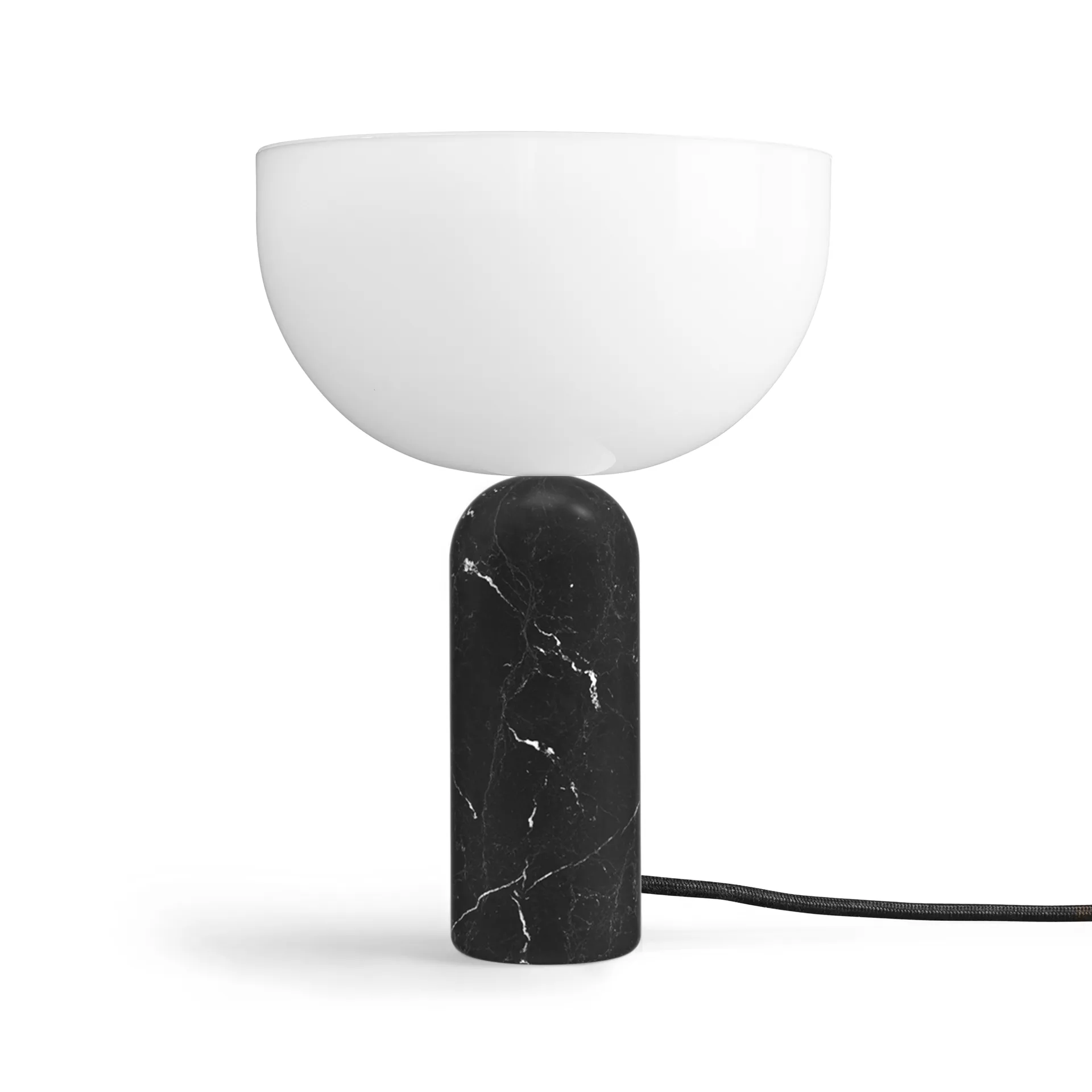 Kizu Tischleuchte small, Black marble New Works