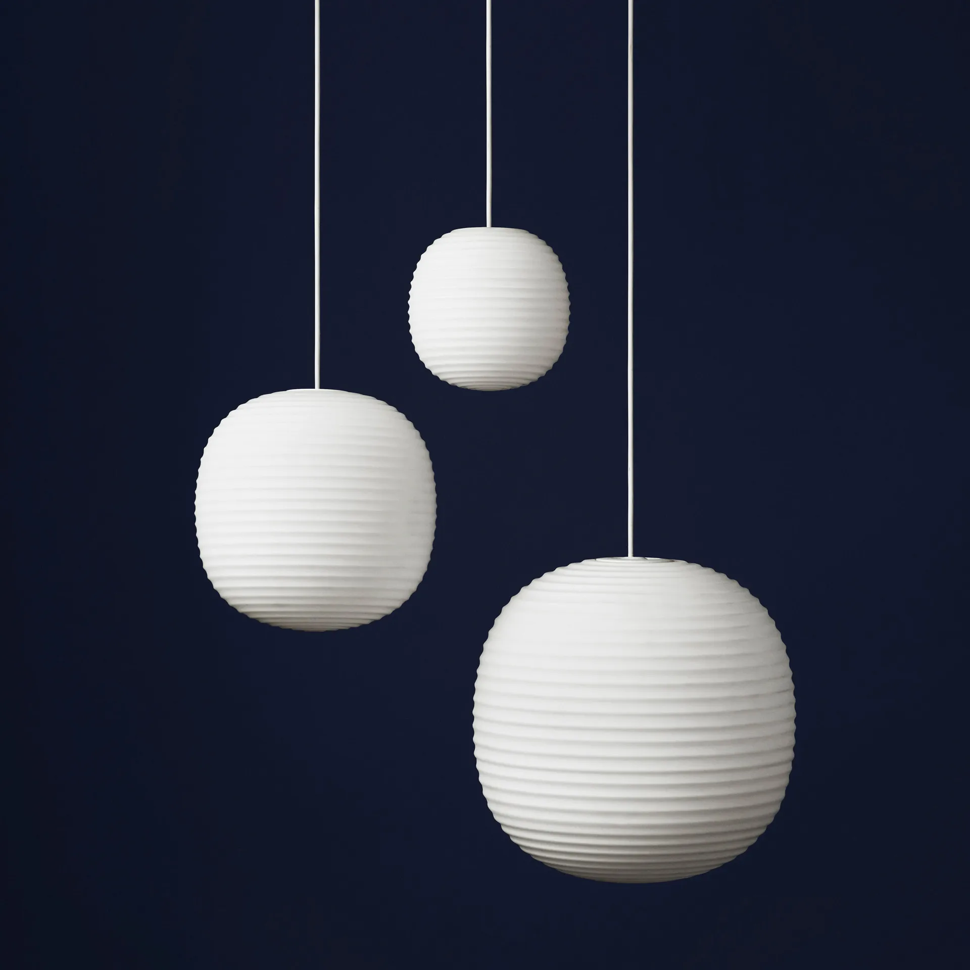 Lantern Pendelleuchte large, Edelstahl New Works
