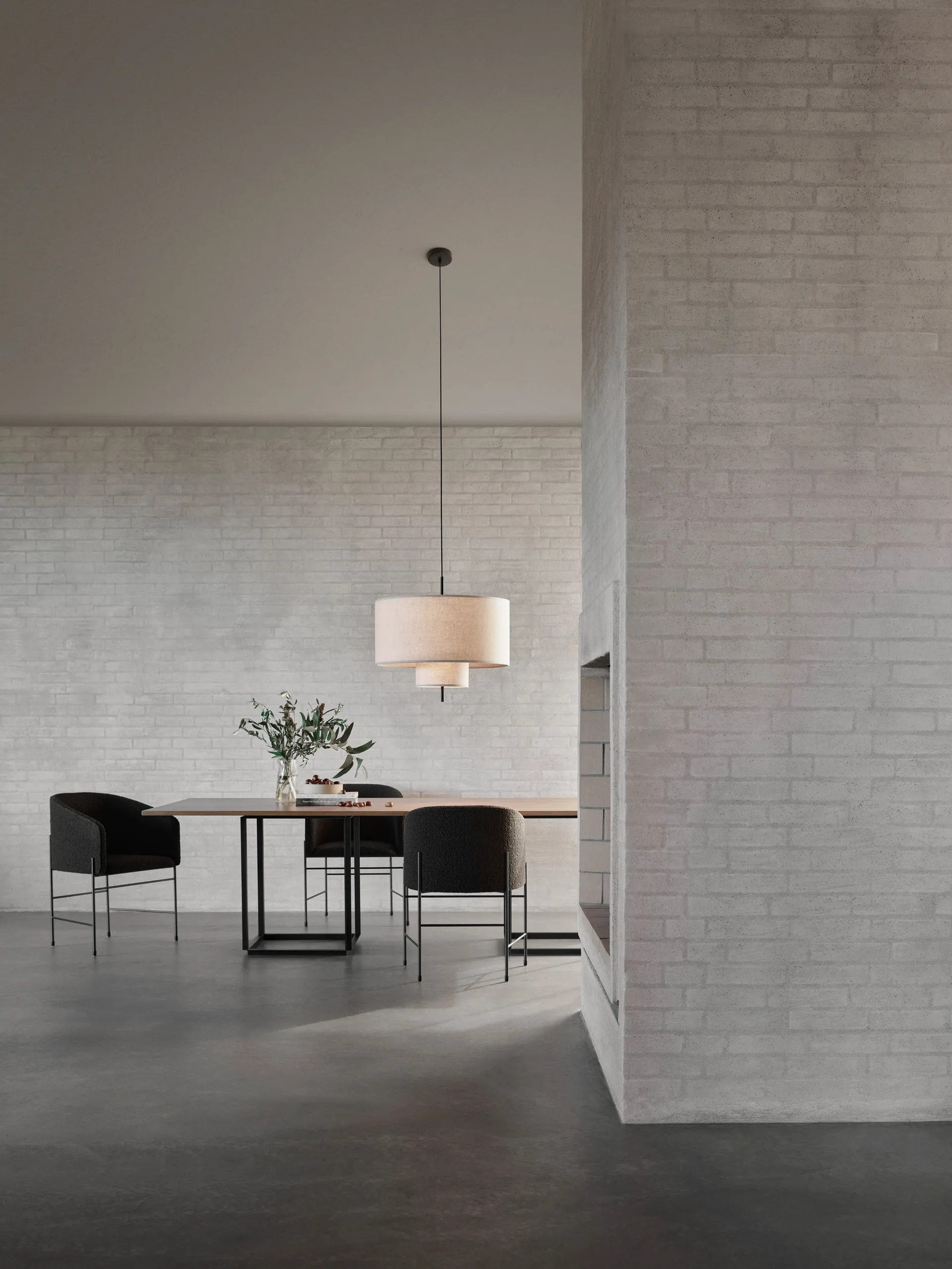 Margin Pendelleuchte Ø70cm, Beige New Works