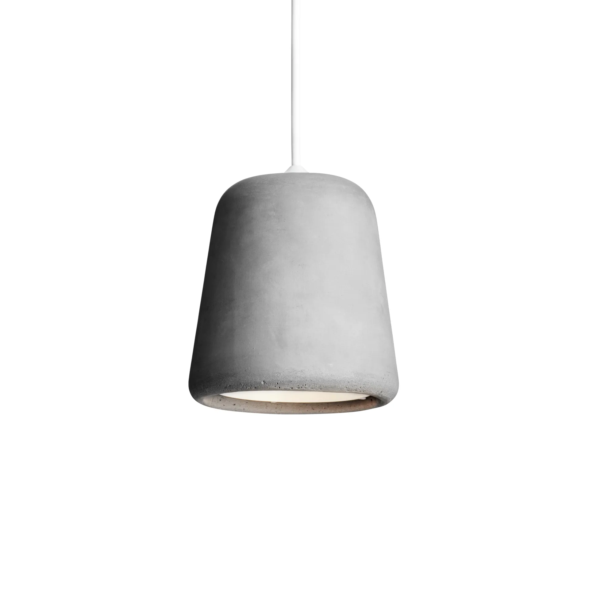 Material Pendelleuchte, Light grey concrete New Works