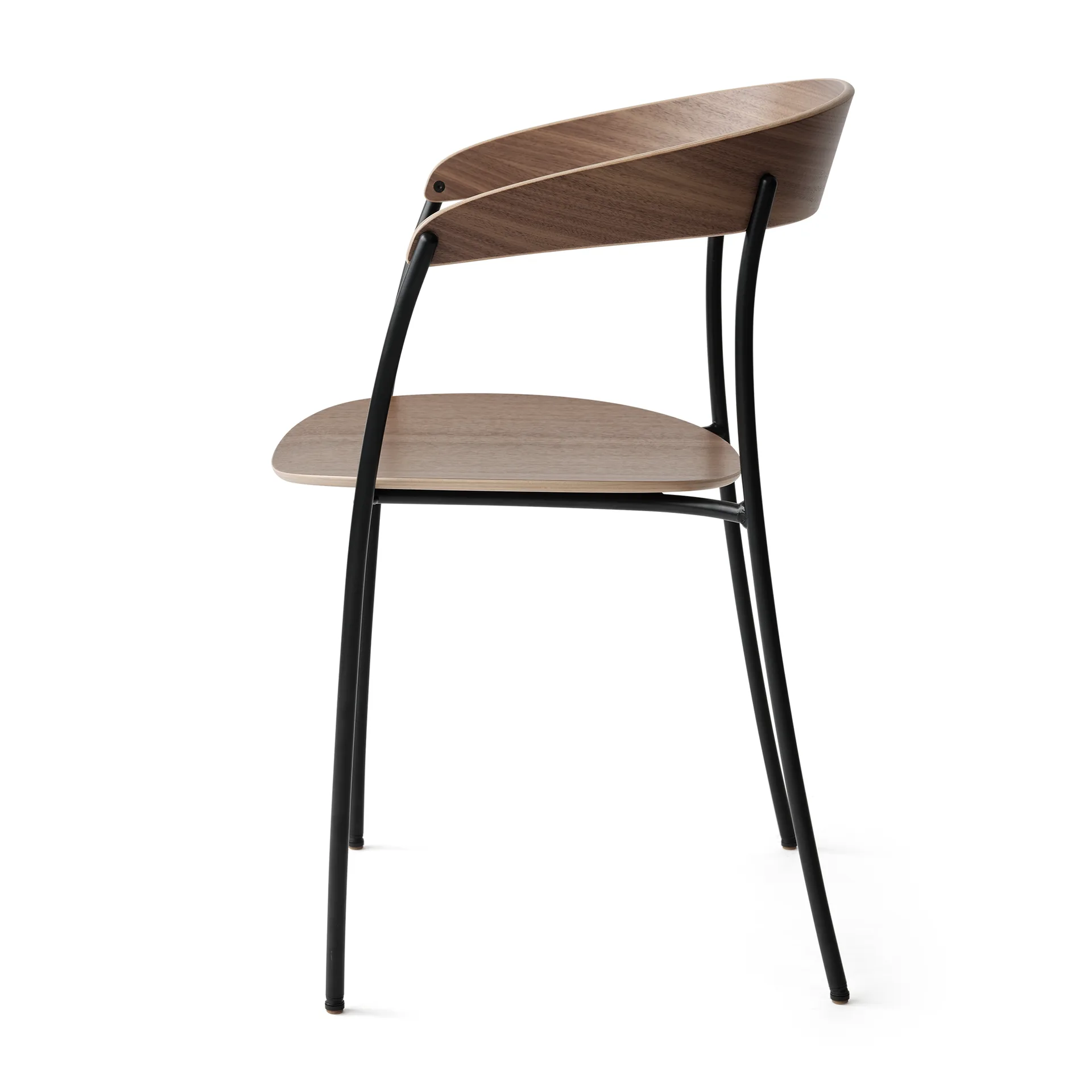 Missing Stuhl mit Armlehne, Walnuss New Works