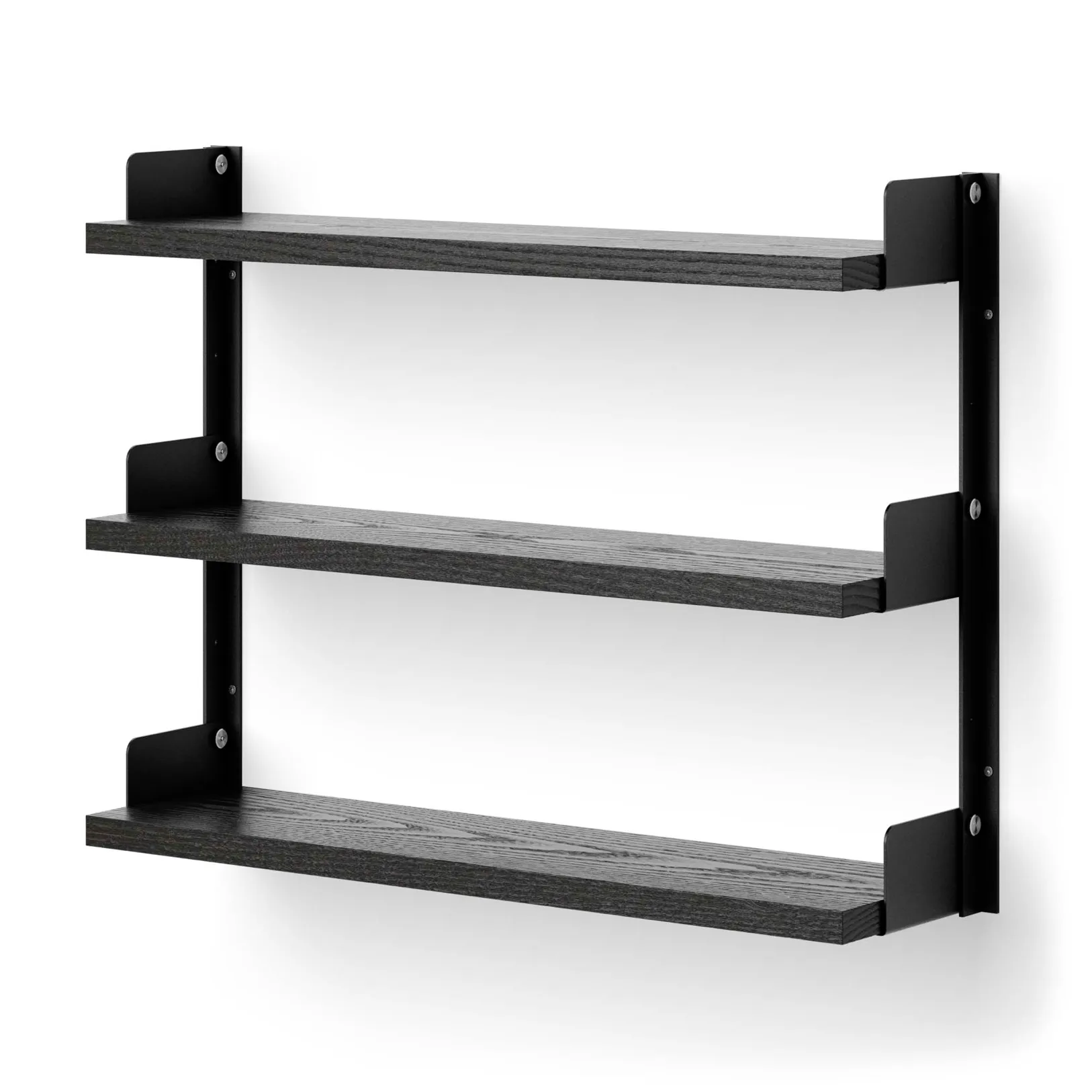 New Works Tea Shelf Wand-Regal 46 x 62,5 cm, Schwarze Esche New Works