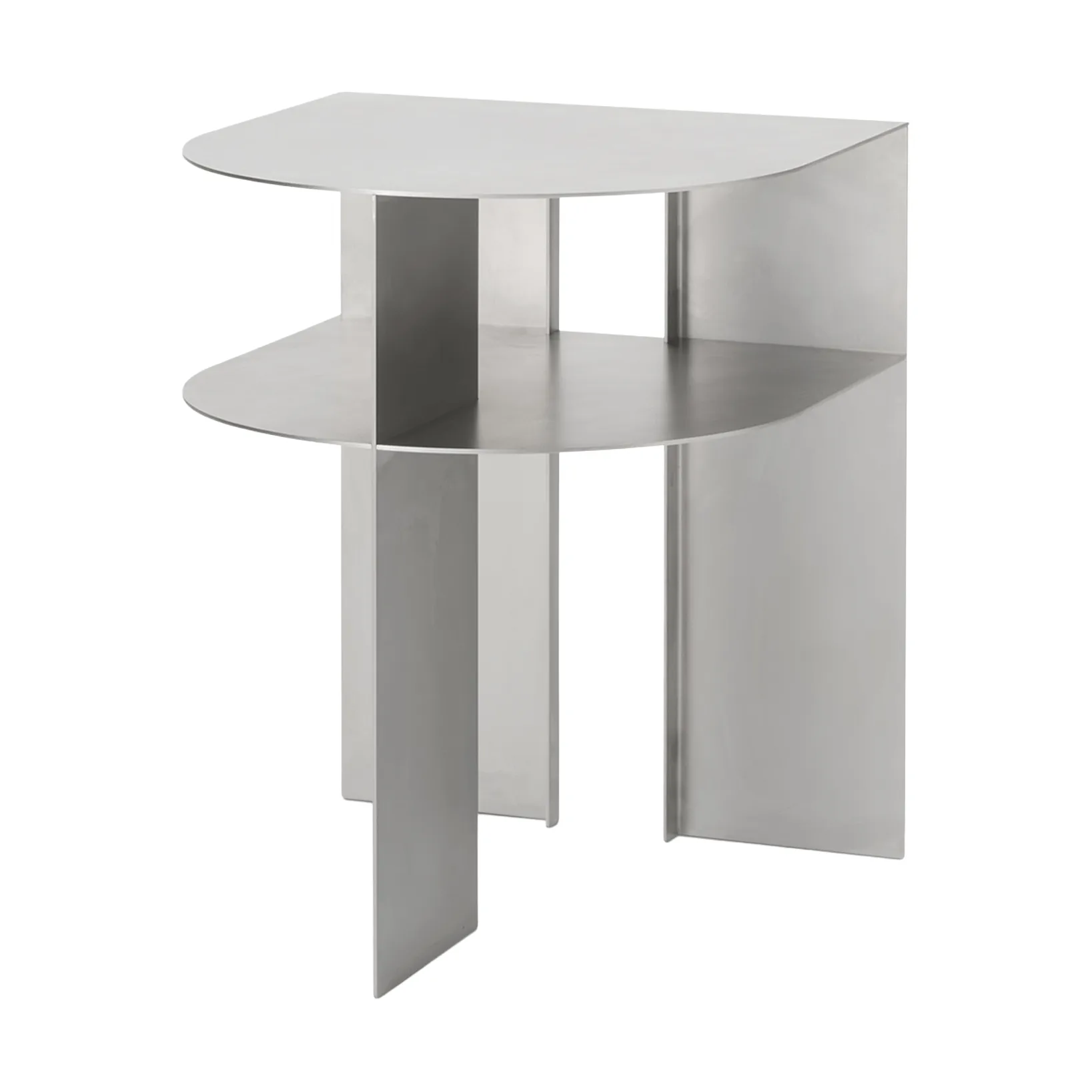 Rand Beistelltisch, Stainless Steel New Works