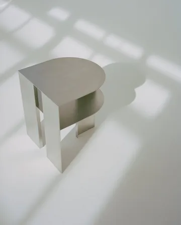 Rand Beistelltisch - Stainless Steel - New Works