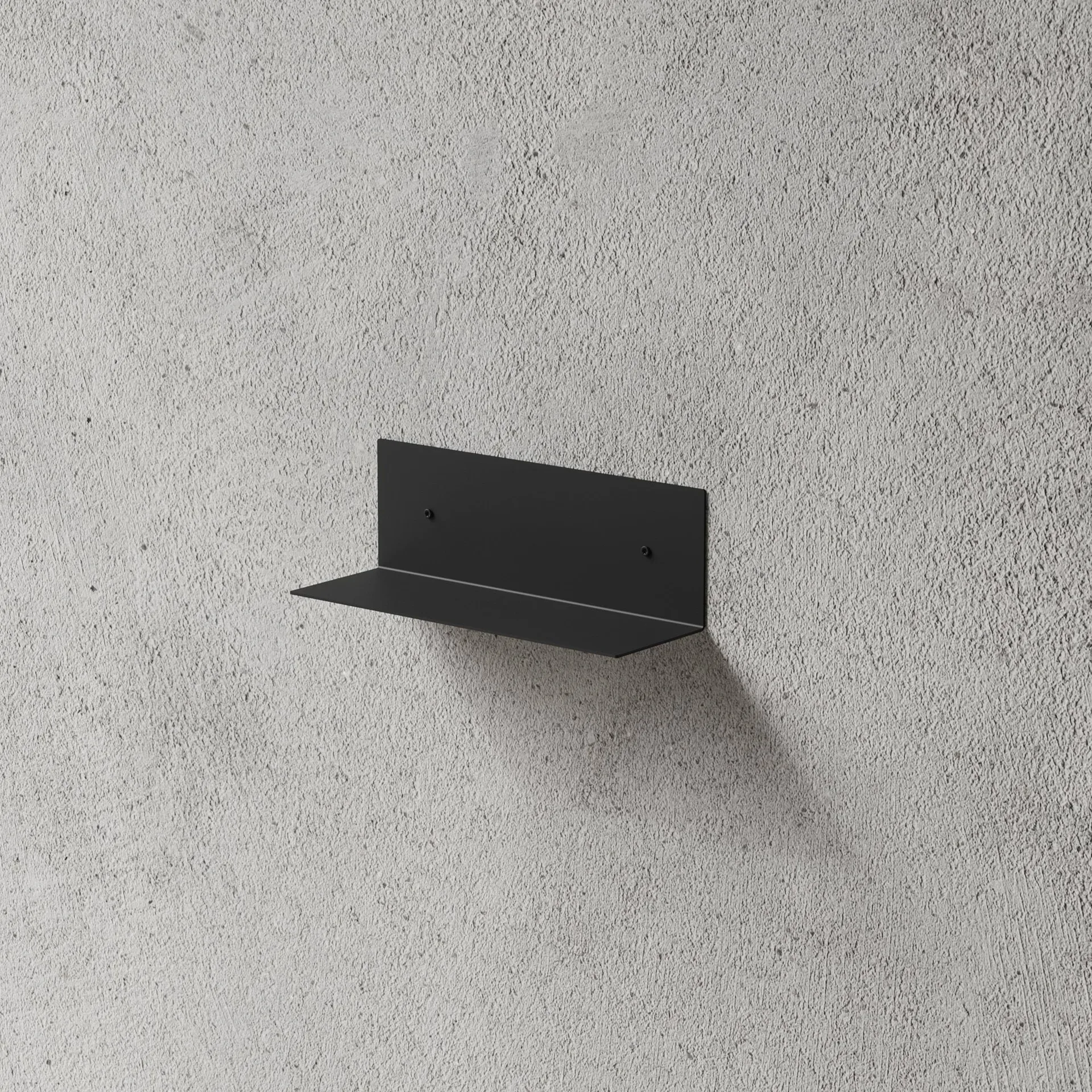 Nichba Badezimmerregal, Schwarz, 30 cm Nichba