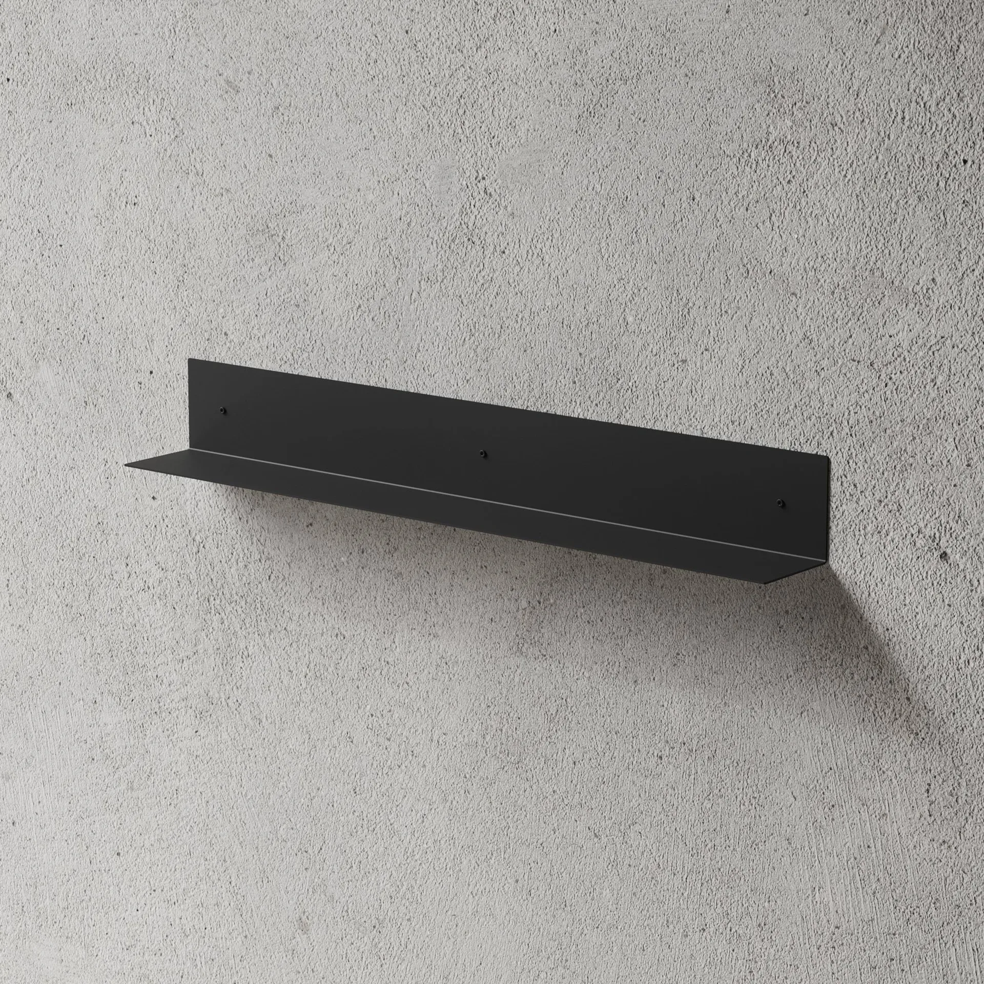 Nichba Badezimmerregal, Schwarz, 80 cm Nichba