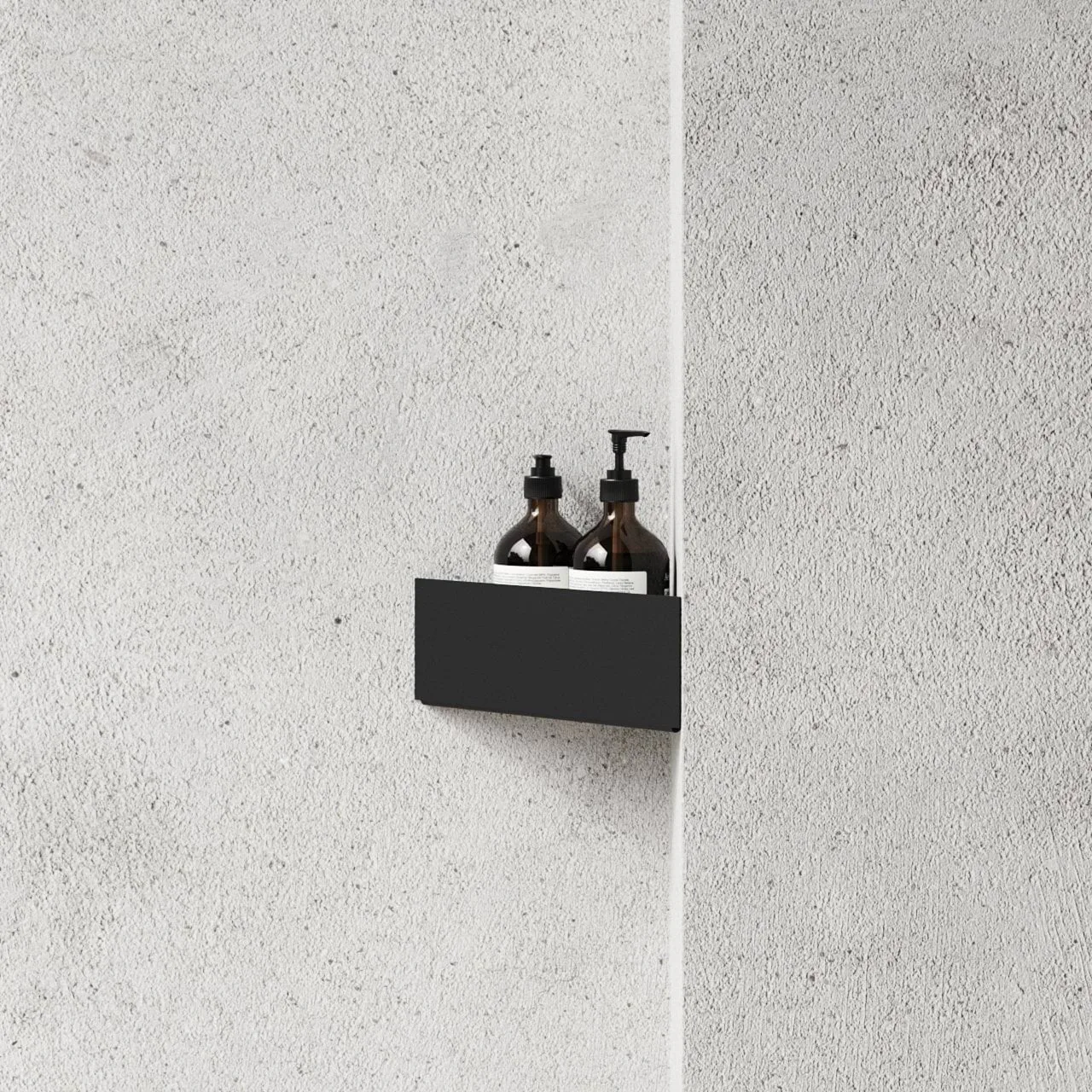 Nichba Duschablage, Black, Ecke Nichba