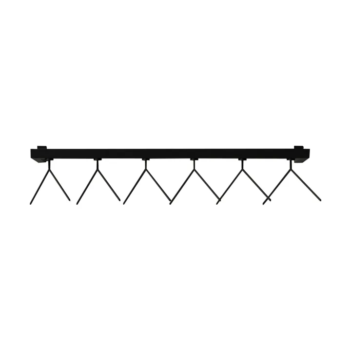 Nichba HangSys Garderobenhaken - Schwarz, 100 cm - Nichba