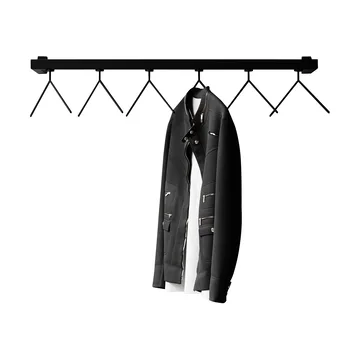 Nichba HangSys Garderobenhaken - Schwarz, 100 cm - Nichba