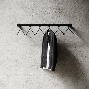Nichba HangSys Garderobenhaken - Schwarz, 100 cm - Nichba