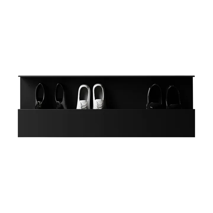 Nichba Schuhregal - Schwarz, 100 cm - Nichba