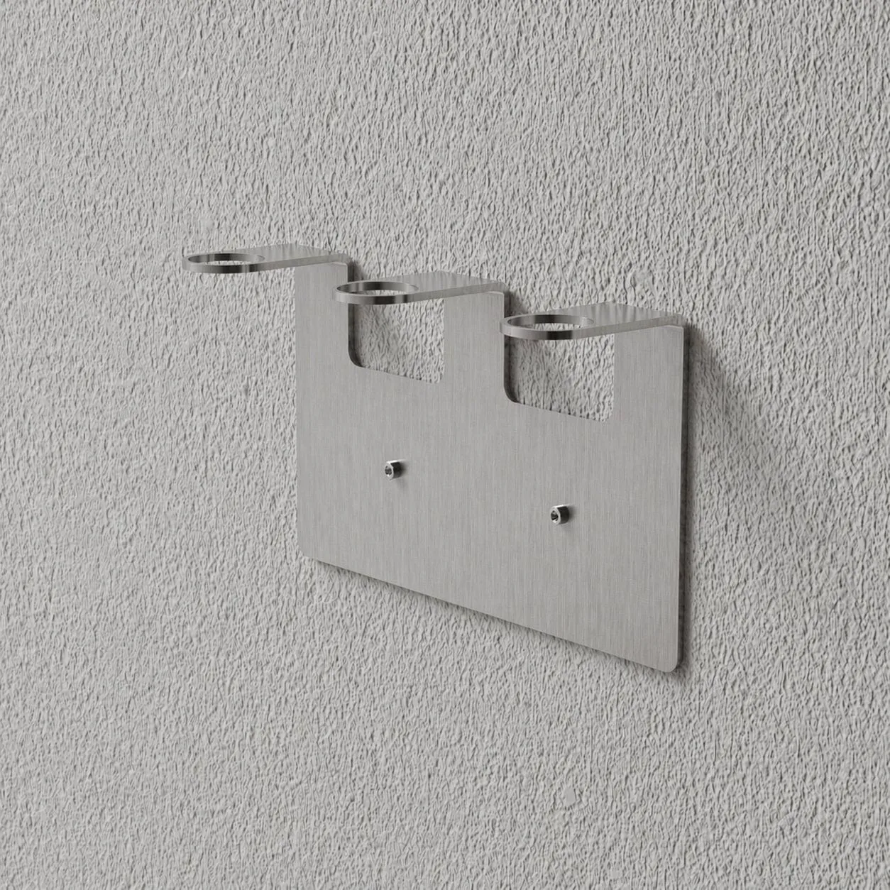 Nichba Seifenhalter, Gebürsteter Edelstahl, dreifach Nichba