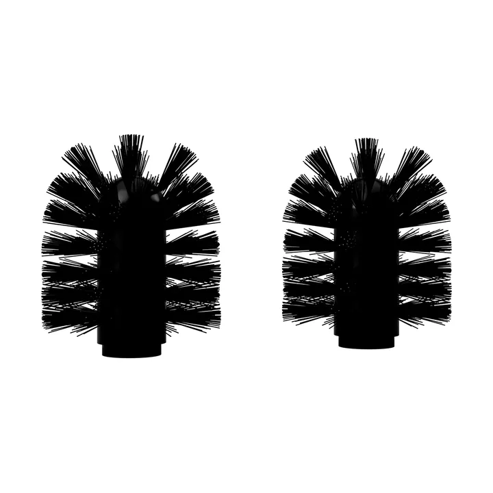 Nichba Toilettenbürstenkopf - Schwarz, 2er-Pack - Nichba