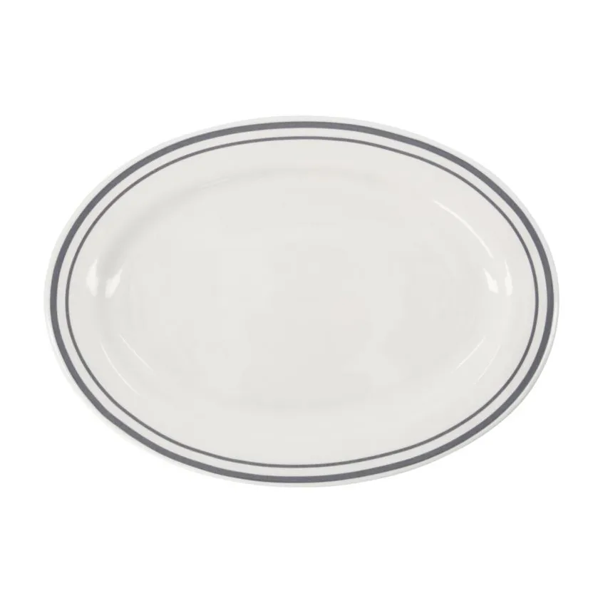 Bistro Servierteller 22 x 29cm, Grau Nicolas Vahé