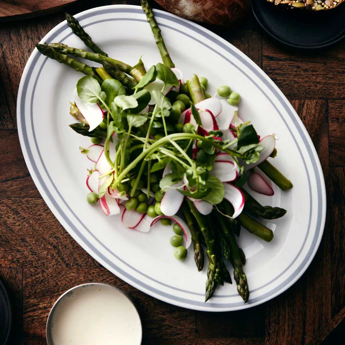 Bistro Servierteller 22 x 29cm, Grau Nicolas Vahé