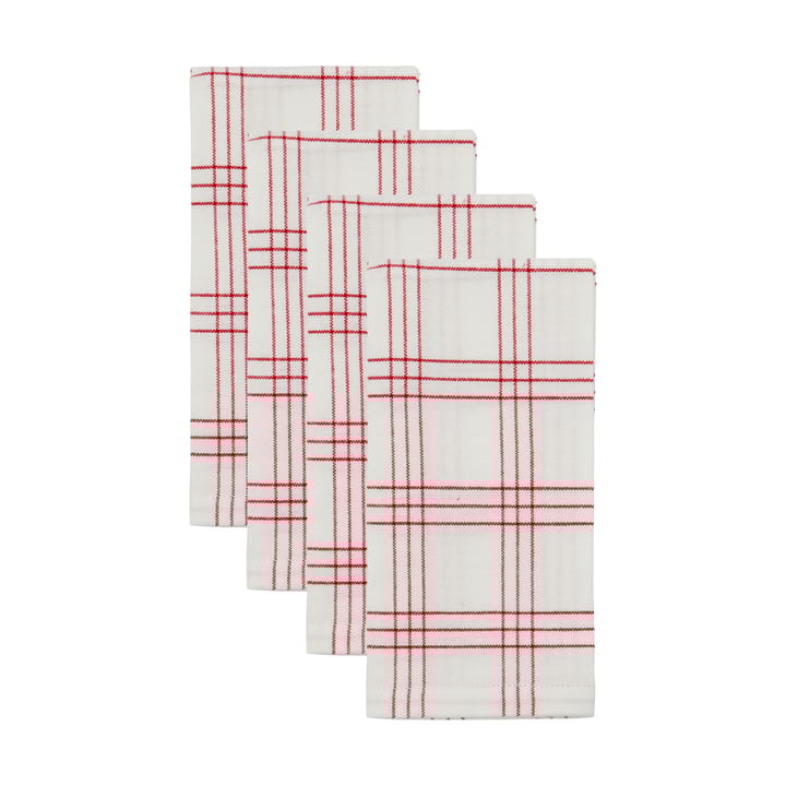 Chef Baumwollserviette 4-pack - Rot - Nicolas Vahé