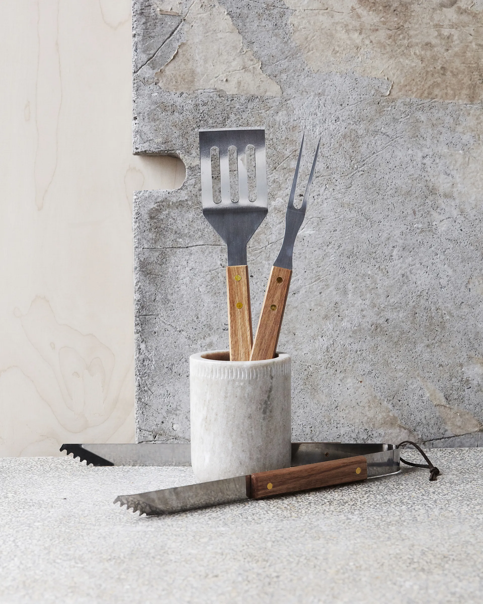 Nicolas Vahé BBQ Grillset 3 Teile, Edelstahl-Akazie Nicolas Vahé