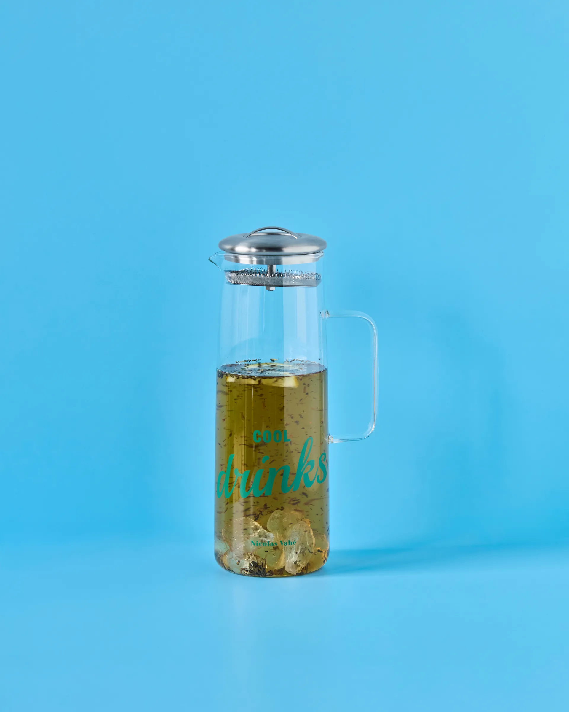 Nicolas Vahé Kanne mit Deckel, Klar-silber Nicolas Vahé