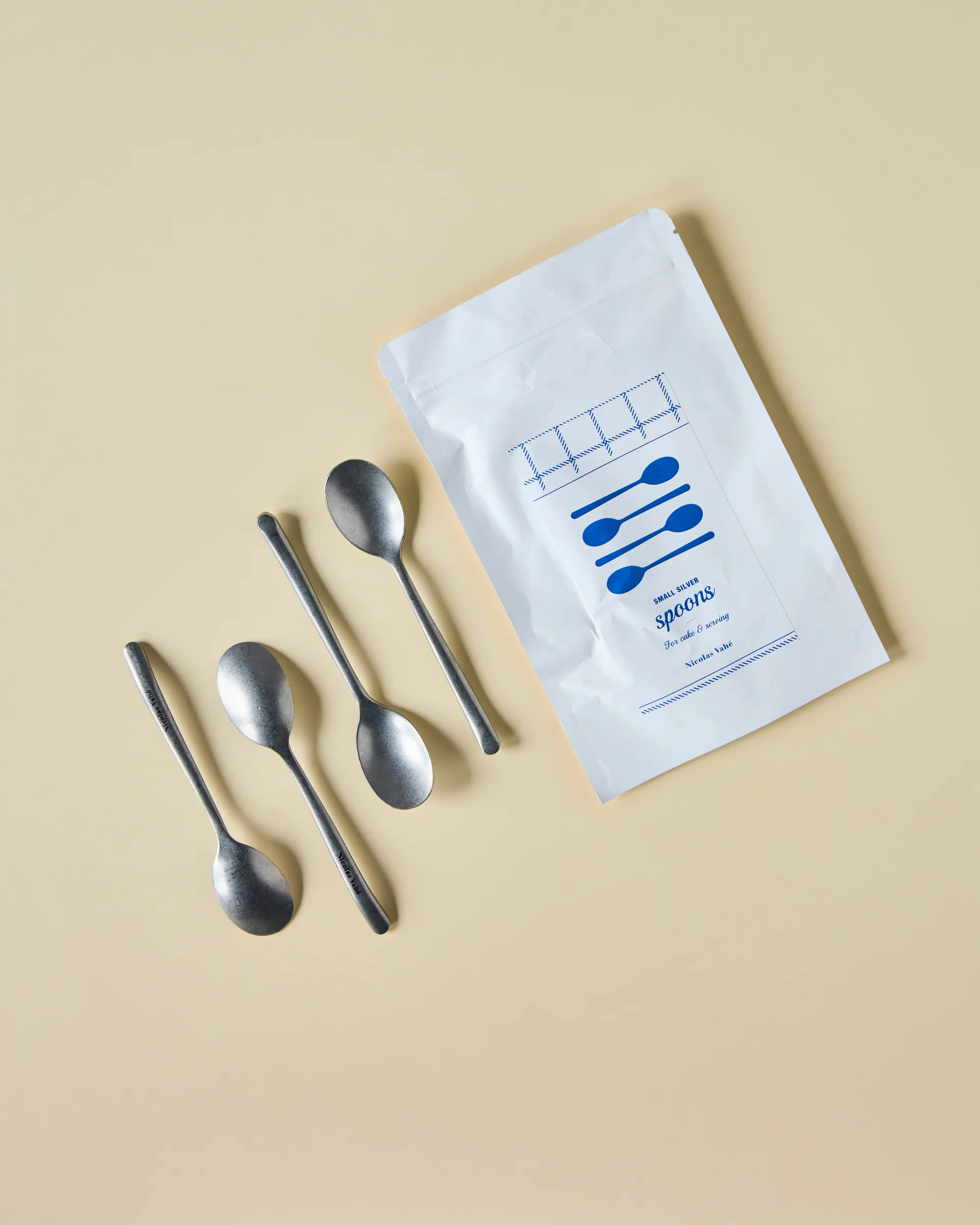 Nicolas Vahé Teelöffel 4-pack, Antik Silberfinish Nicolas Vahé